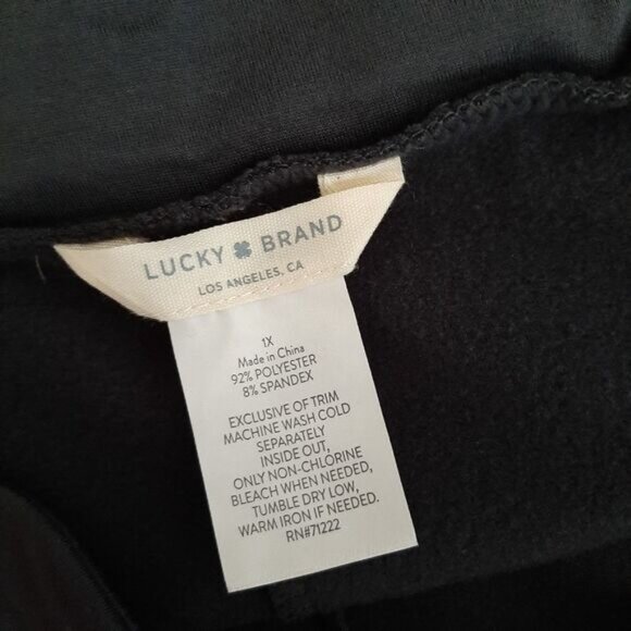 LUCKY BRAND Soft Pull-On Legging Casual Leisure Pant Gray Sz 1X - Picture 9 of 9
